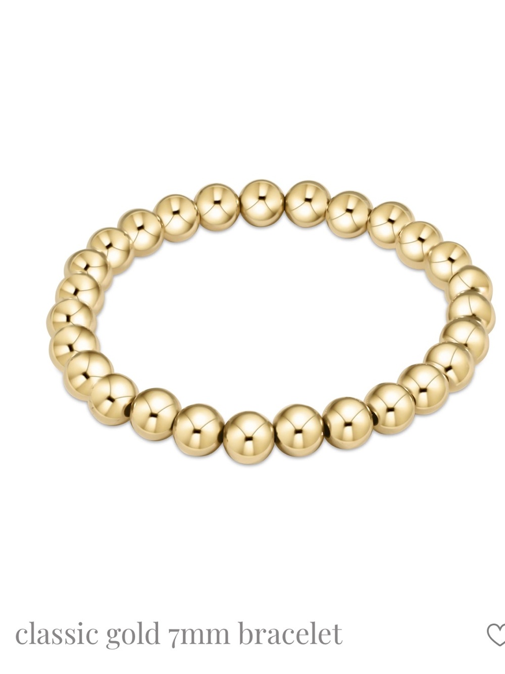 Enewton Classic Gold Beaded Bracelet 7mm